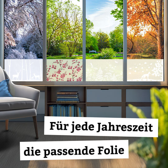 Fensterfolie static window border Woodland image number null